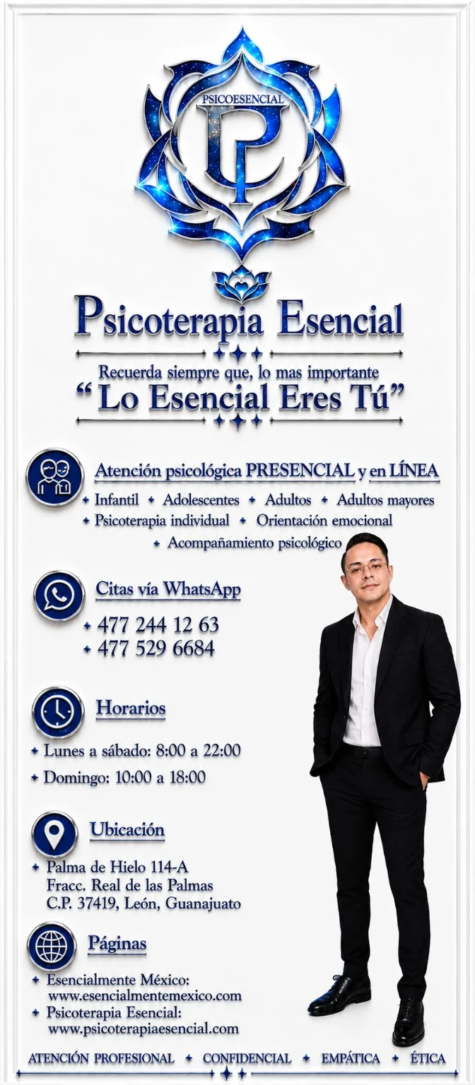 PSICOTERAPIA ESENCIAL, consultorio privado independiente y proyecto creador de ESENCIALMENTEMEXICO